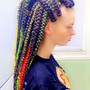 Half and half braids