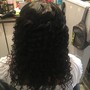 Virgin Relaxer or Regular relaxer includes iron out or curls