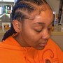 Kids ponytail French Braids small