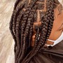 Mediums knotless or regular Box Braids