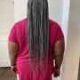 Medium Knotless Braids