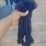 Cornrow natural hair kids style with blowout Accessories included