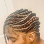 Feed in braids and knotless Combo