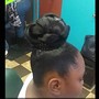 Sleek ponytail/bun