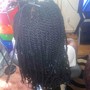 Medium knotless braids