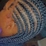 6 stitch braids w/heart