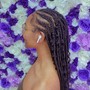 Small Box Braids(mid back)