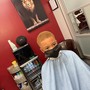 Straight razor face shave w/hot towel