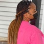 Jumbo knotless Box Braids