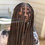 Mid.Smallmedium knotless box braids