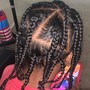 Natural hair No Hair added Cornrows