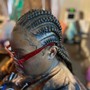 (Med) Straight Back Cornrows