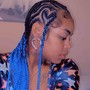 feedin ponytail (10-12 braids)