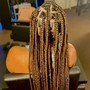 Large Knotless Box Braids