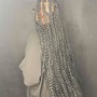 Goddess knotless Braids