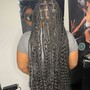 Goddess knotless Braids