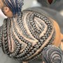 Men scalp braids