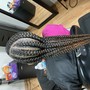 Large butterfly locs-shoulder length