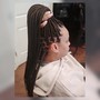 Large feed-in ponytail