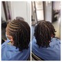 Natural two strand Twists/ finger curls, coils