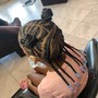 Braided Bun or Ponytail (Med-Large Braids)