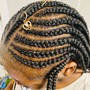 Feed in braids and knotless Combo