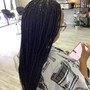 medium knotless mid back leng hair includ