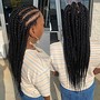 Feed-in cornrows/lemonade braids/hair added braids)