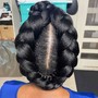 Bun Braid Updo