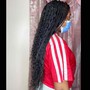 Small  Knotless Braids  (pass butt )