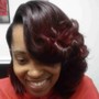 Traditional Sew In middle part