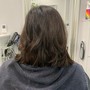 Blowout with hair treatment