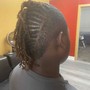 Kids Box braids beads on natural hair