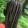 Small stitch braids straight back 8-12