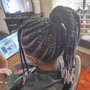 Kid's Braids and beads with added hair