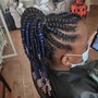 Kid's Braids and beads with added hair