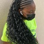 Shoulder length Fulani braids