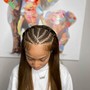 Medium knotless braids