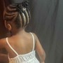 Little Girl's Braids without hair added