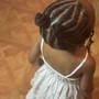 Little Girl's Braids without hair added