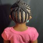 Little Girl's Braids without hair added