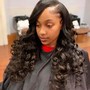 Half Up Half Down Sew In