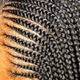 Small box braids with hair