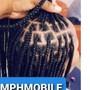 Small box braids with hair