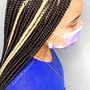 Small box braids with hair