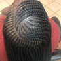 Knotless braids  mid back