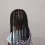 Feed-ins style  in the front Sew In the back