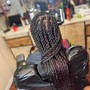 Tribal Braids Half Feed ins / Half Box Braids