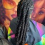 Kid Box Braids W/ Hair Added (Medium)