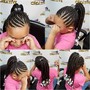 Kids Braids w/ Weave